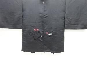 花模様刺繍一つ紋絵羽織